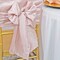 10 Pieces Blush Pink or Rose Gold Crushed Taffeta Chair Wraps 9.5"x108" Elegant Bands